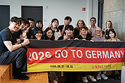Gruppenfoto der Delegationen aus Mannheim und Daegu beim internationalen Austausch zur Medizintechnik.